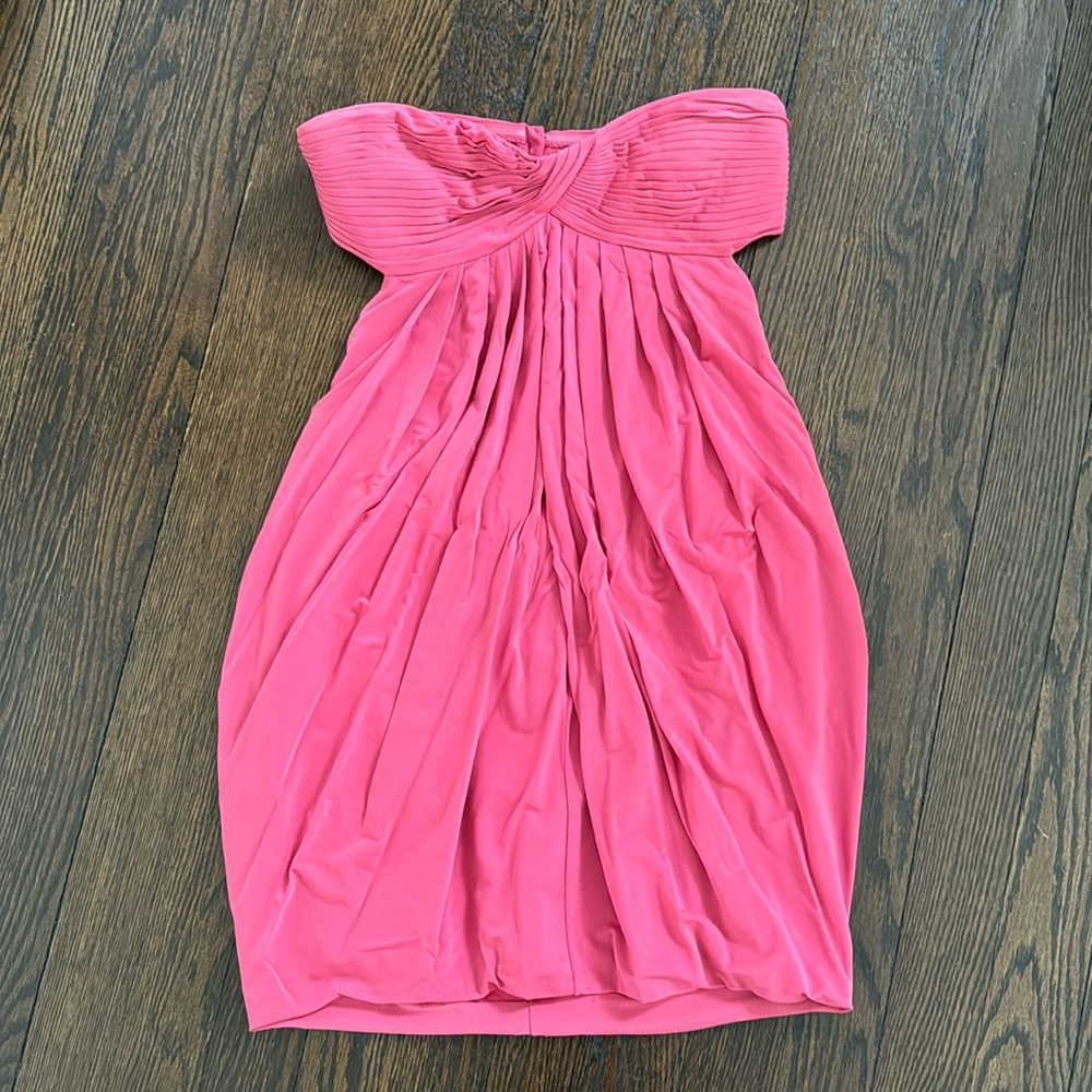 BCBG MAXAZRIA strapless pink dress